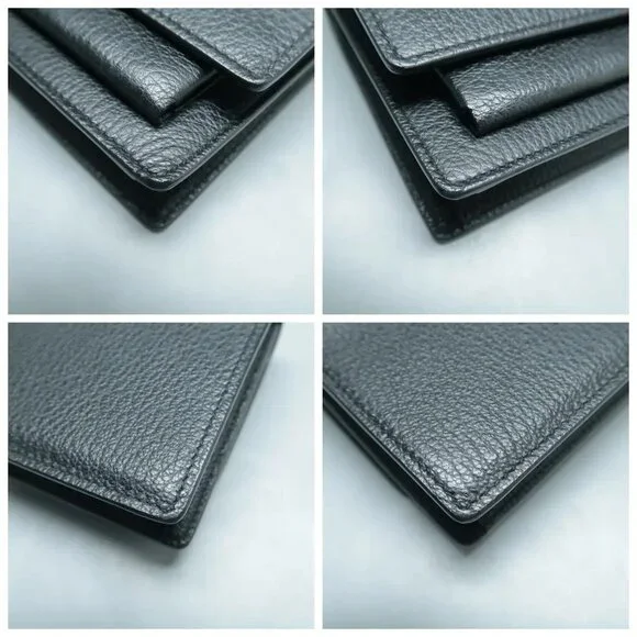 100% Authentic SAINT LAURENT Sunset Mini Black Leather Shoulder Bag 1294-101724 - Picture 6 of 12